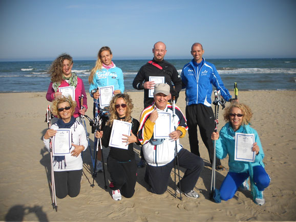 nordic walking spiaggia rimini